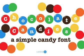 Sweet Chocolate Candies Font Family for Creative Design Projects
