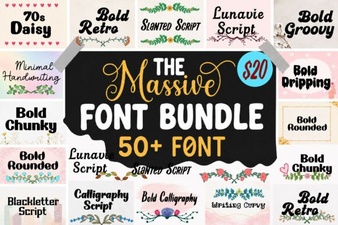 Unleash Creativity with the Massive Mega Bundle Font