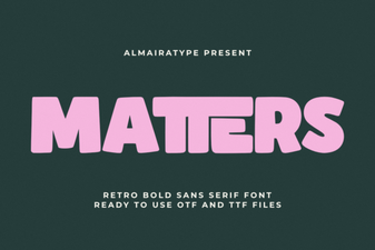 Discover Matters Font: a Modern Typeface for Creative Projects