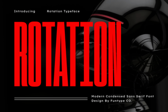 Creative Rotation Font Designs for Dynamic Typography