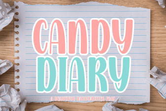 Candy Diary Font: Sweet Handwritten Style for Creative Projects