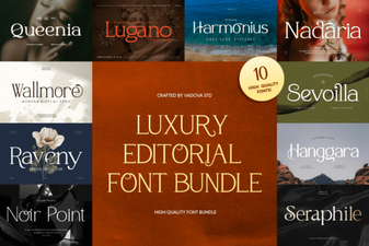 Luxury Editorial Bundle Serif Font Collection